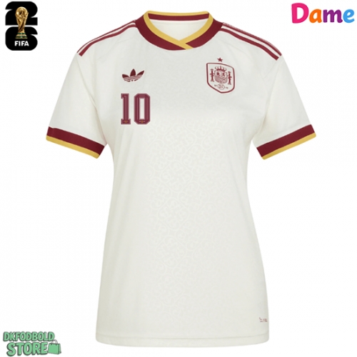 Spanien Dani Olmo #10 Replika Udebanetrøje Dame VM 2026 Kortærmet